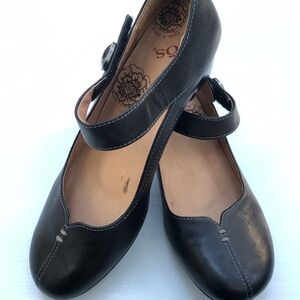 Taos Mary Jane Dah black leather clogs comfort size 8,5